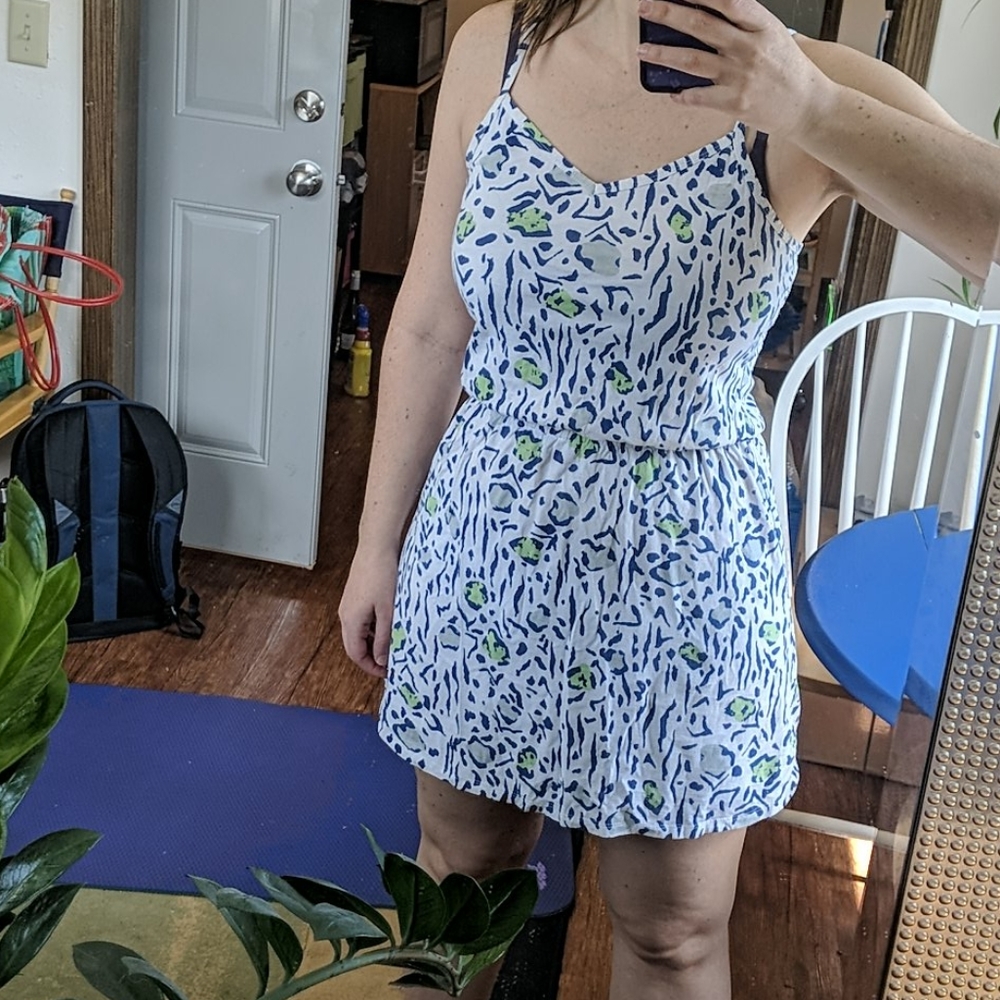 Cotton leopard dress